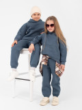 Костюм детский футер 3-х нитка начес пенье "Бейби Стайл" ИНДИГО 3